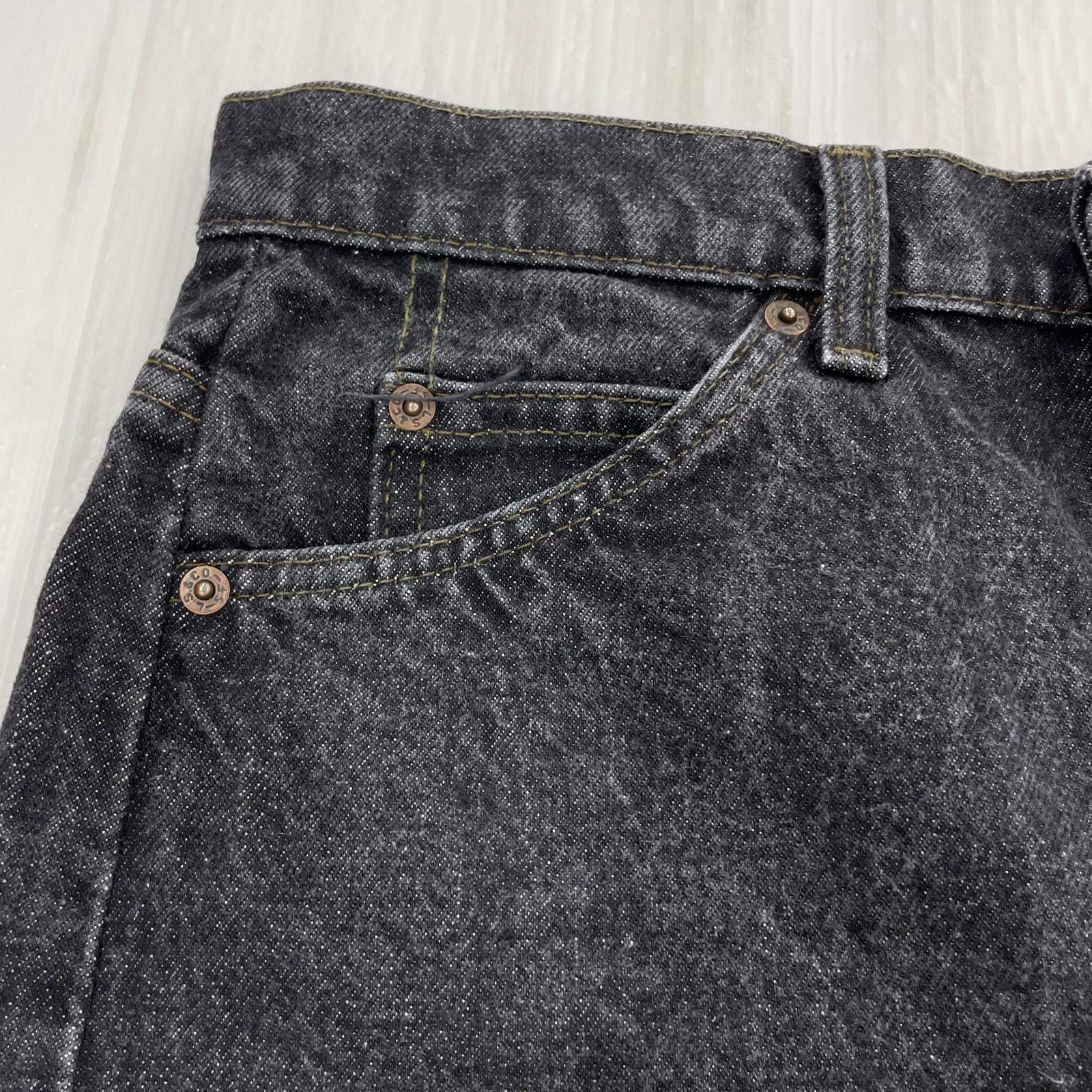 デニムパンツ 00S ボタン裏532 後染めブラックデニムパンツ 30 ブラック