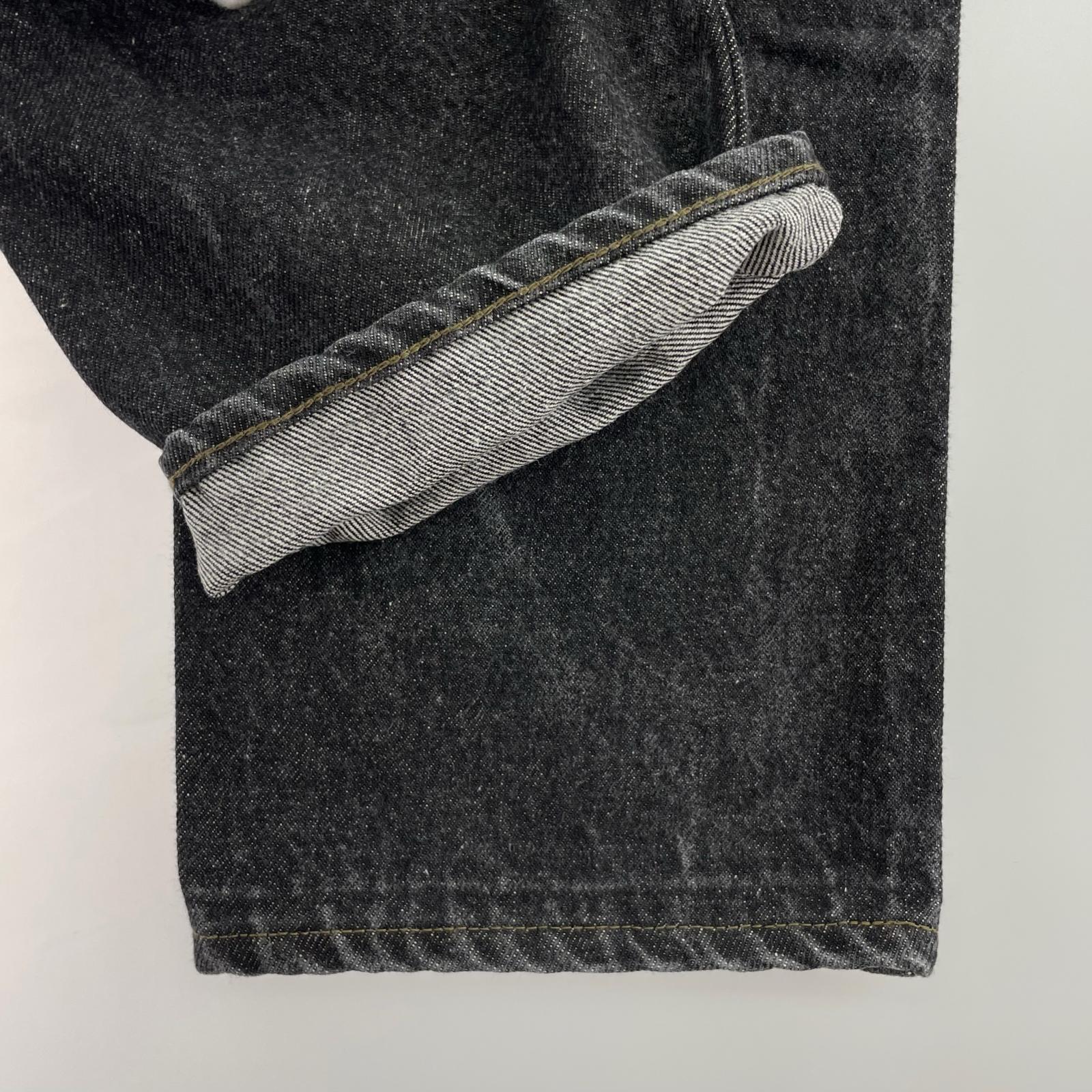 デニムパンツ 00S ボタン裏532 後染めブラックデニムパンツ 30 ブラック