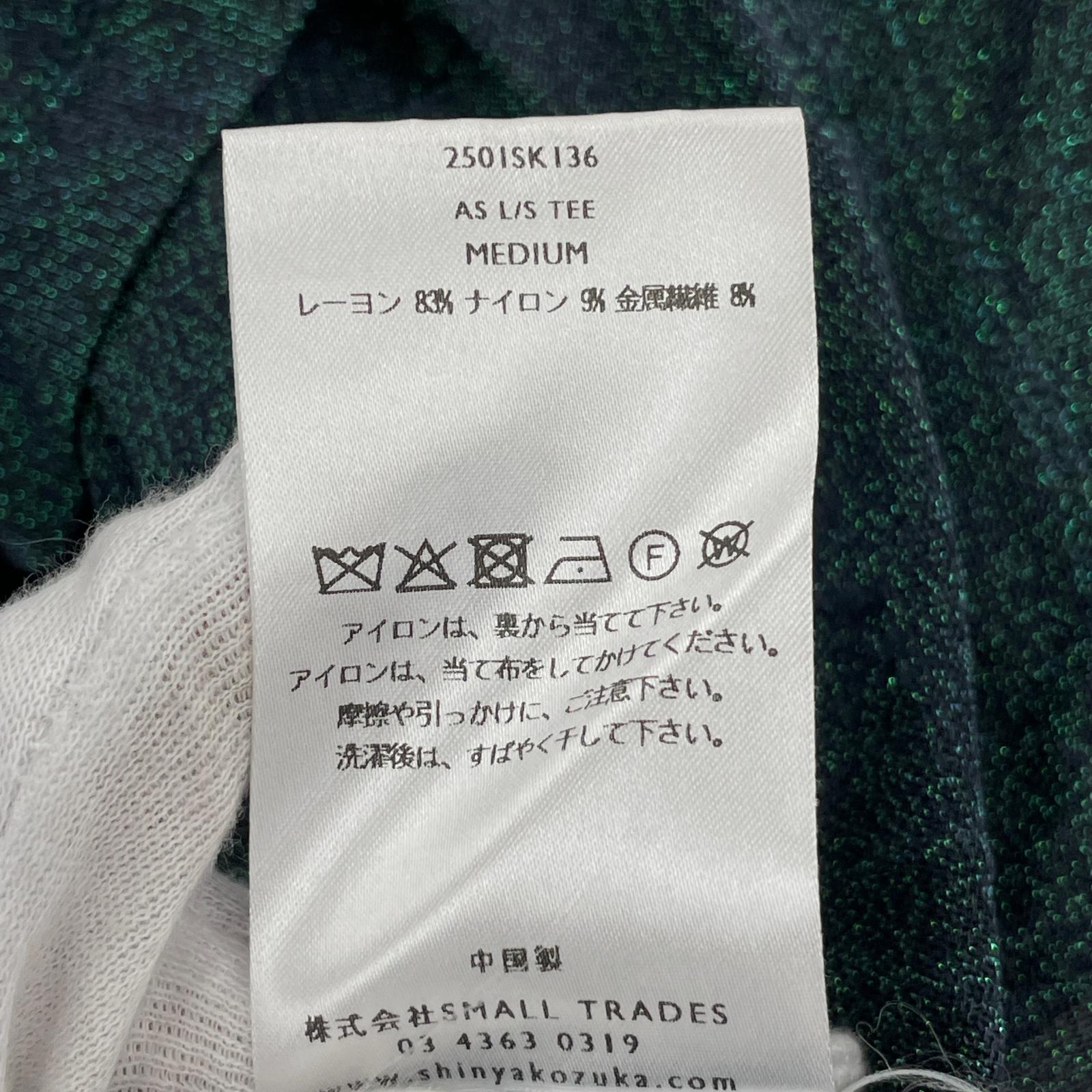 長袖Tシャツ 25SS ラメLSTEE M グリーン