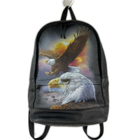リュック・デイパック MM6 Eagle Leather Backpack ブラック