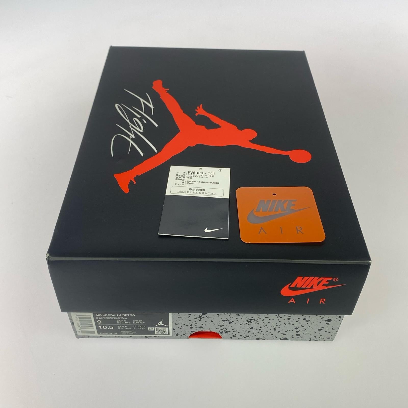 スニーカー Air Jordan 4 Retro Industrial Blue 27cm (US9 UK8 1/2 EU44) ホワイト