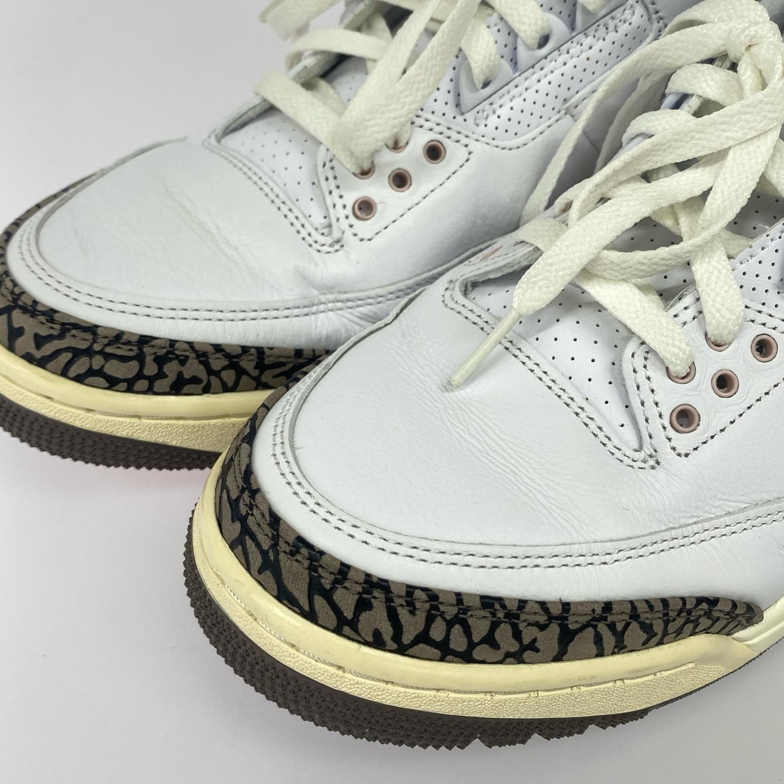 スニーカー Women's Air Jordan 3 Dark Mocha 27.5cm (US9 1/2 UK9 EU45) ホワイト