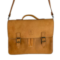 ショルダーバッグ LEDER WOLF ヌメ革 ショルダーバッグ茶 ブラウン