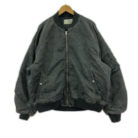 ジャケット 中綿 ウォッシュ加工 グレー L L グレー