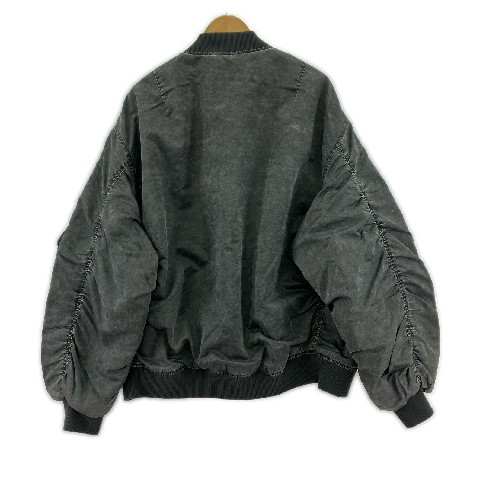 ジャケット 中綿 ウォッシュ加工 グレー L L グレー