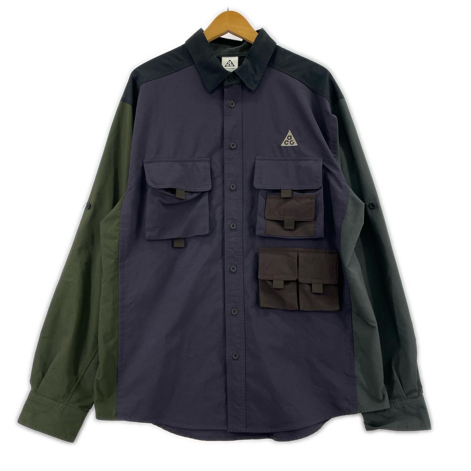 長袖シャツ ACG NRG DF UV WTCHMN L/S TOP/紺緑 LL