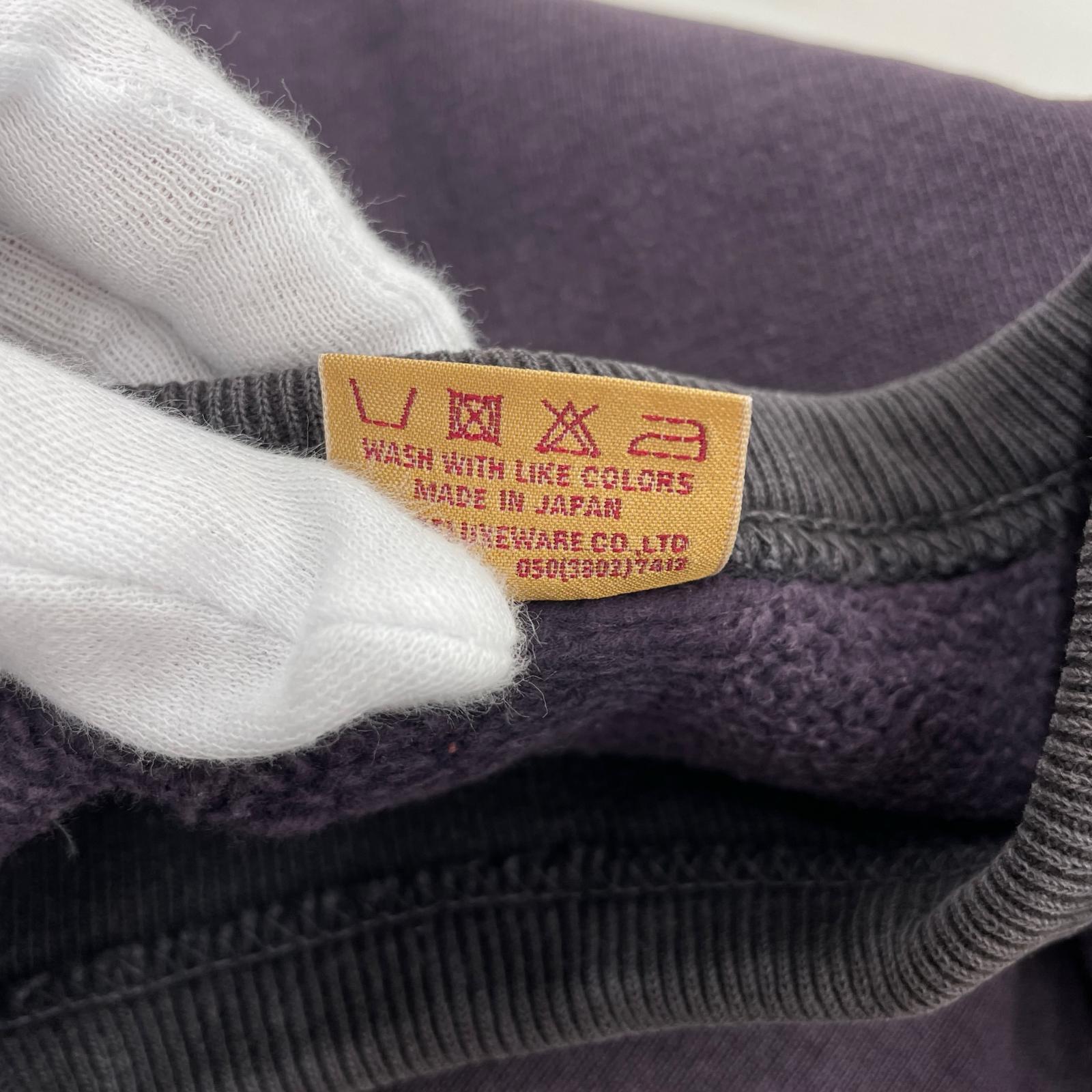 スウェット DELUXE WARE 前V スウェット 紫 (M) M パープル