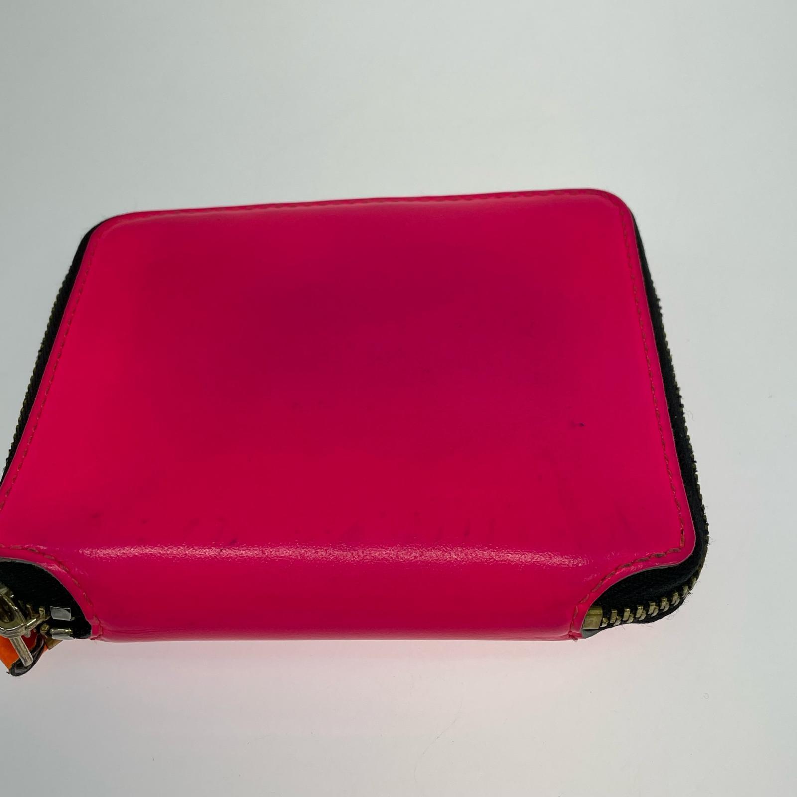 コンパクトウォレット Wallet COMME des GARCONS SUPER FLUO PNK