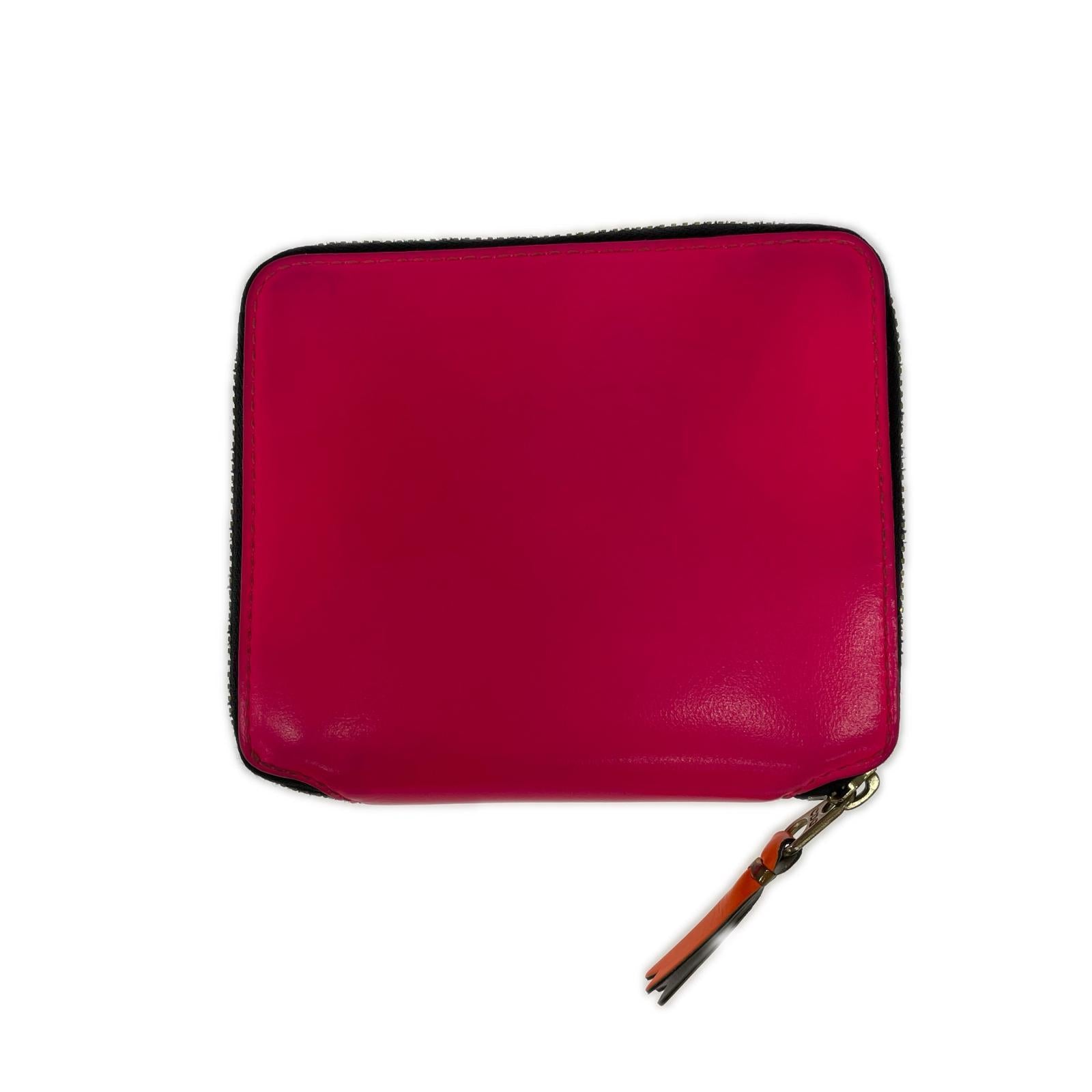コンパクトウォレット Wallet COMME des GARCONS SUPER FLUO PNK