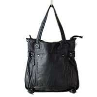 トートバッグ chikashitsu+ エコレザートートバッグ BLK ブラック