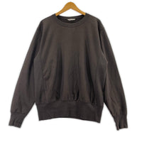 スウェット AURALEE ELASTIC HIGH GAUGE SWEAT P/O 3 3 ブラウン