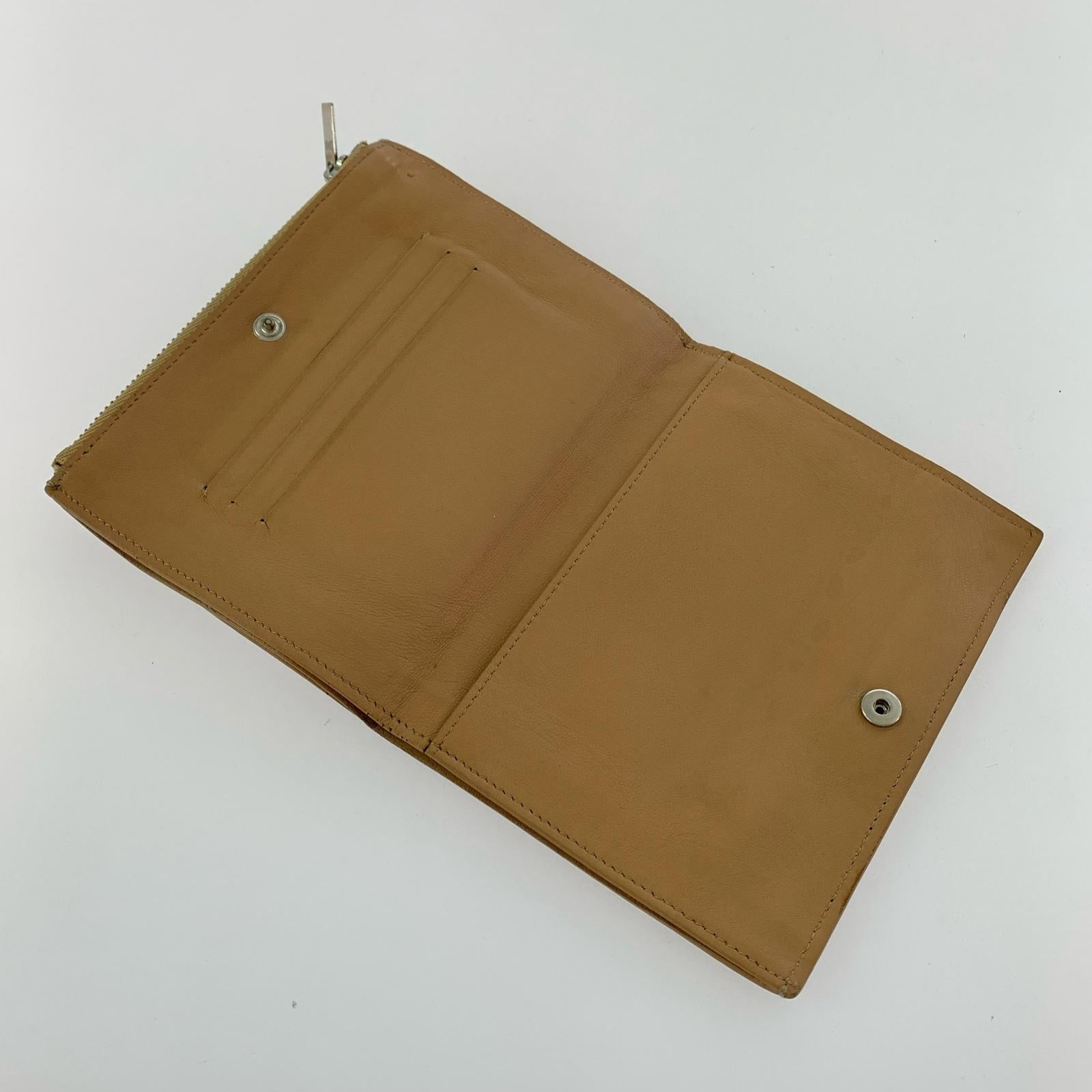 コンパクトウォレット 二つ折りコンパクトウォレット ベージュ ベージュ