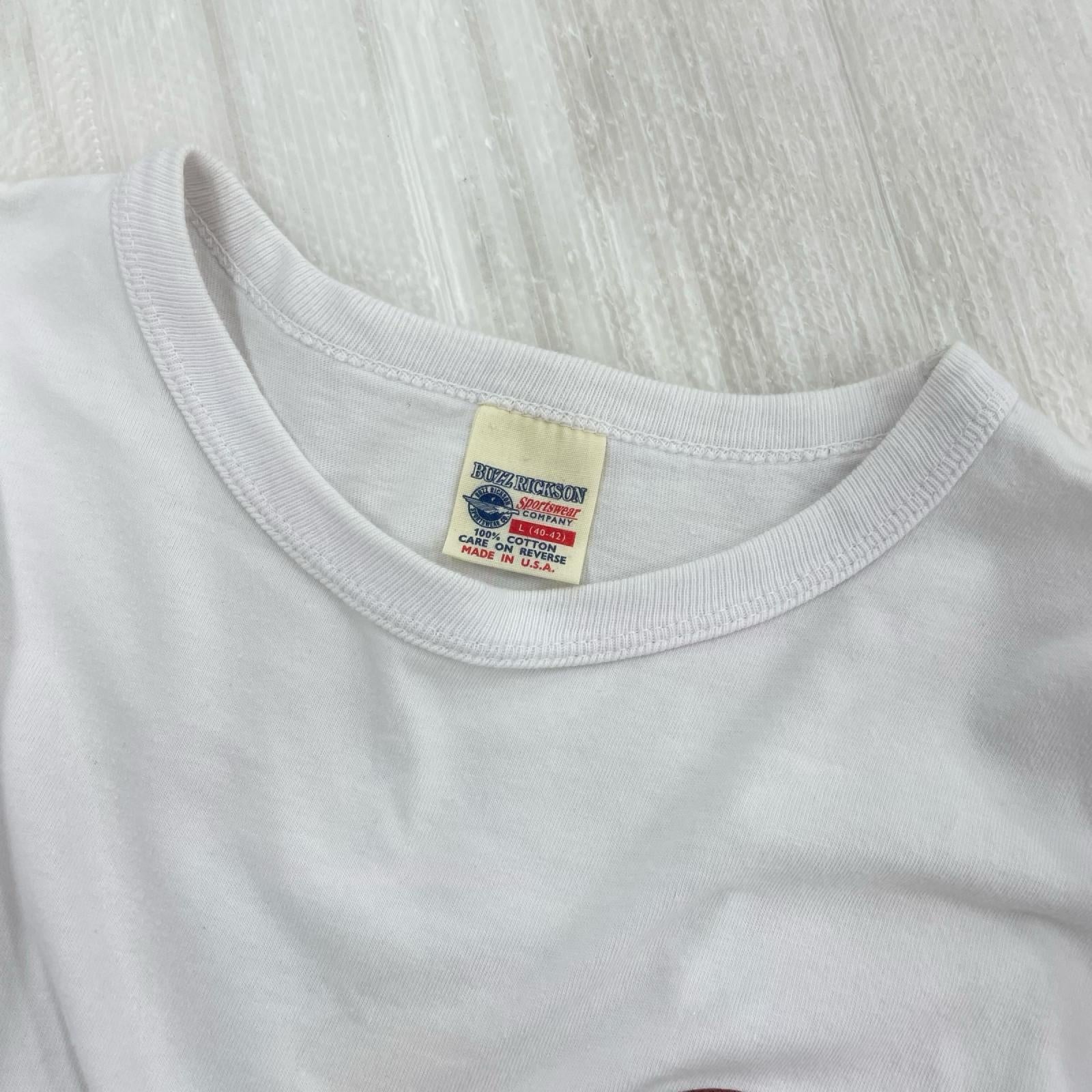 半袖Tシャツ プリントtee 白 L L ホワイト