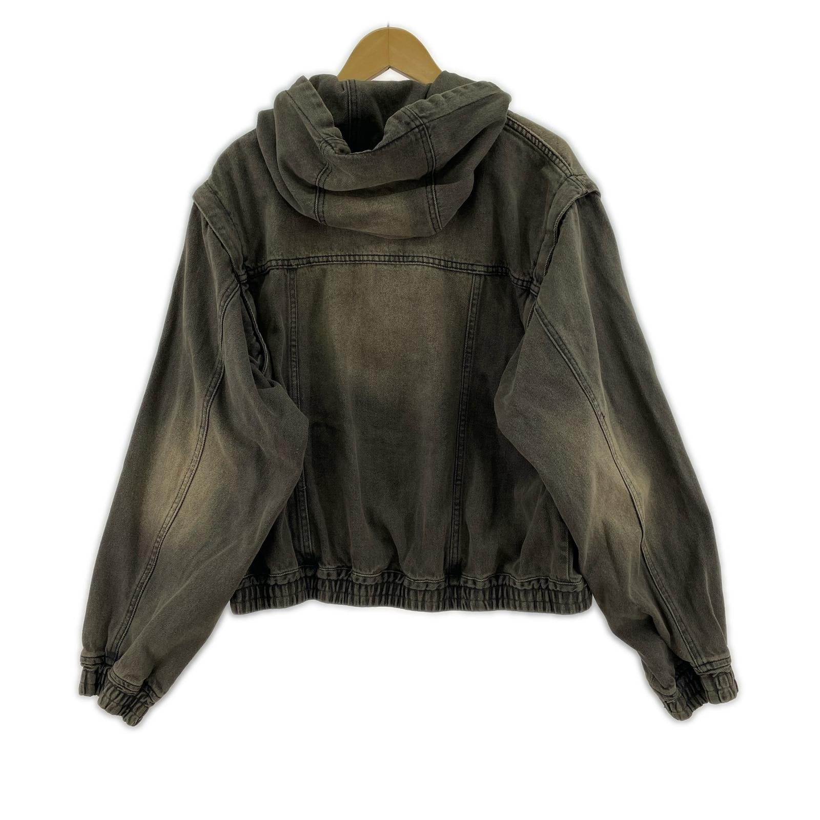 ジャケット 25SS 2WAY デニム フード ブルゾン グレー S S グレー