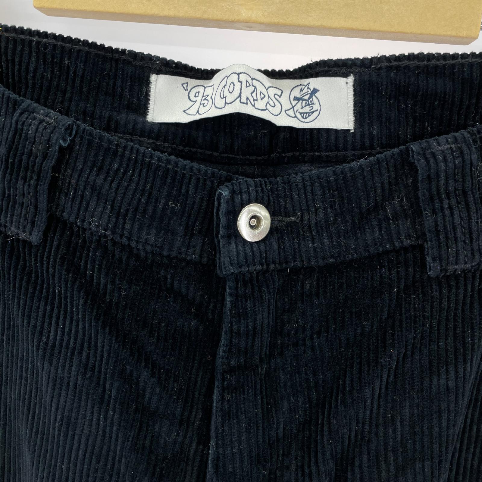 パンツ 93 CORDS コーデュロイ 黒 ブラック