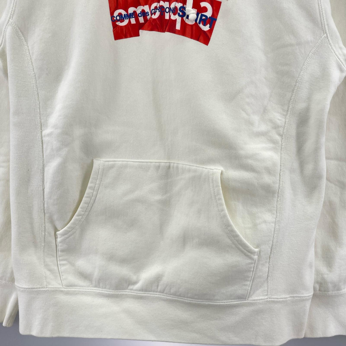パーカー Supreme×COMME des GARCONS SHIRT 17AW Box Logo Hooded Sweatshirt L 白 L ホワイト