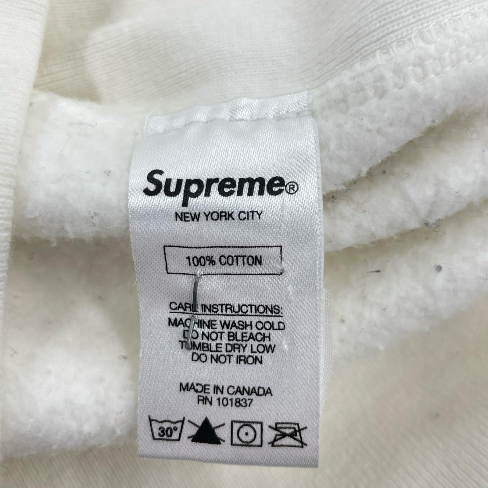 パーカー Supreme×COMME des GARCONS SHIRT 17AW Box Logo Hooded Sweatshirt L 白 L ホワイト