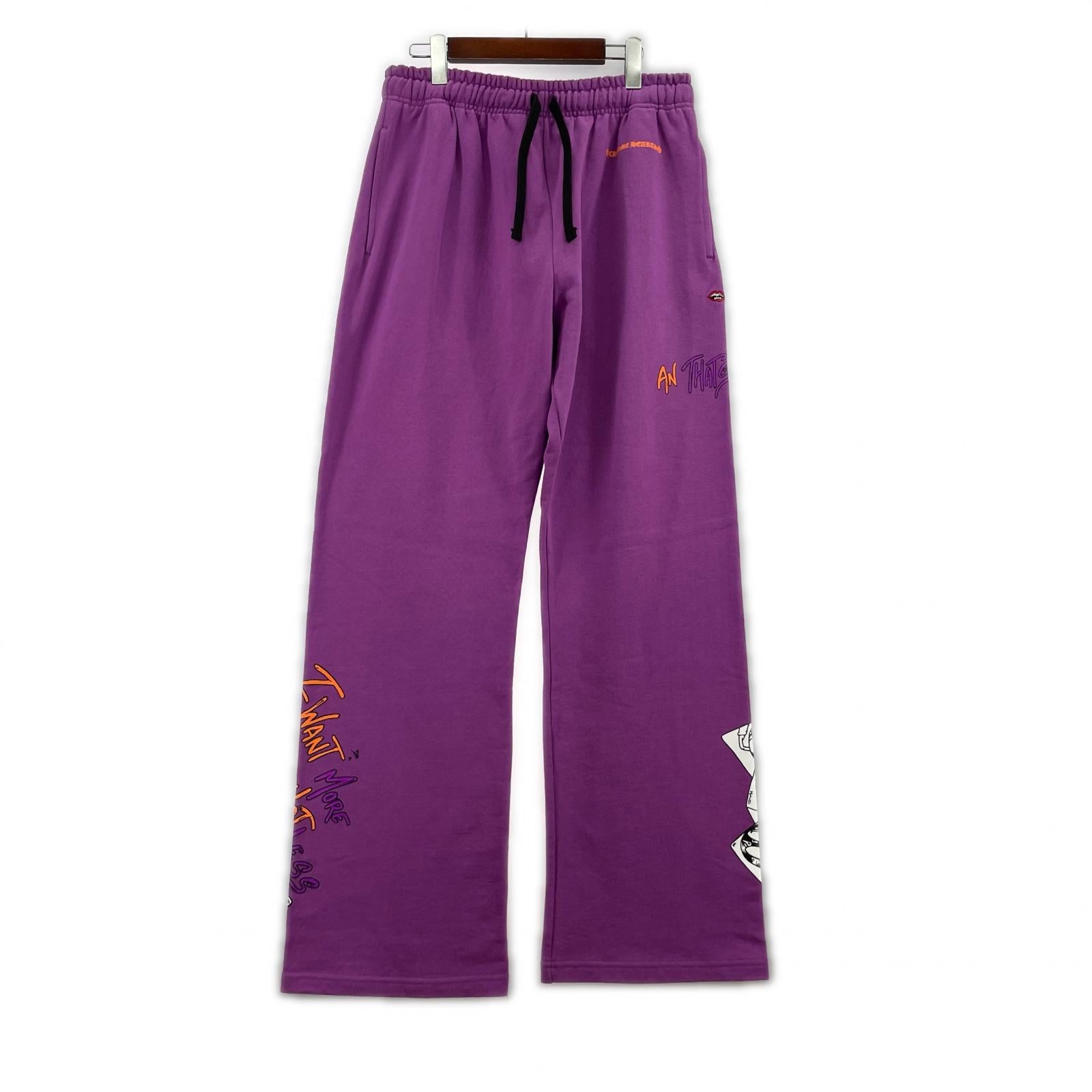 パンツ I WANT MORE NOT LESS AN THAT'S SWTPANTS L 紫 L パープル