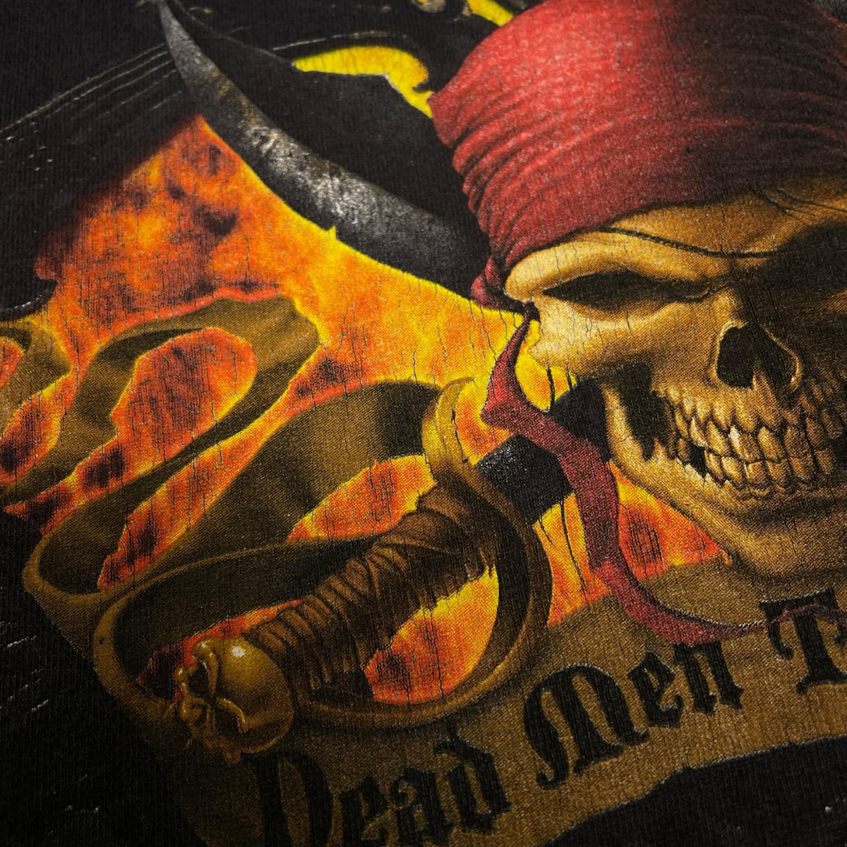 半袖Tシャツ Disney Pirates of Caribbean ムービーTシャツWalt Disney World2枚タグ 3L ブラック