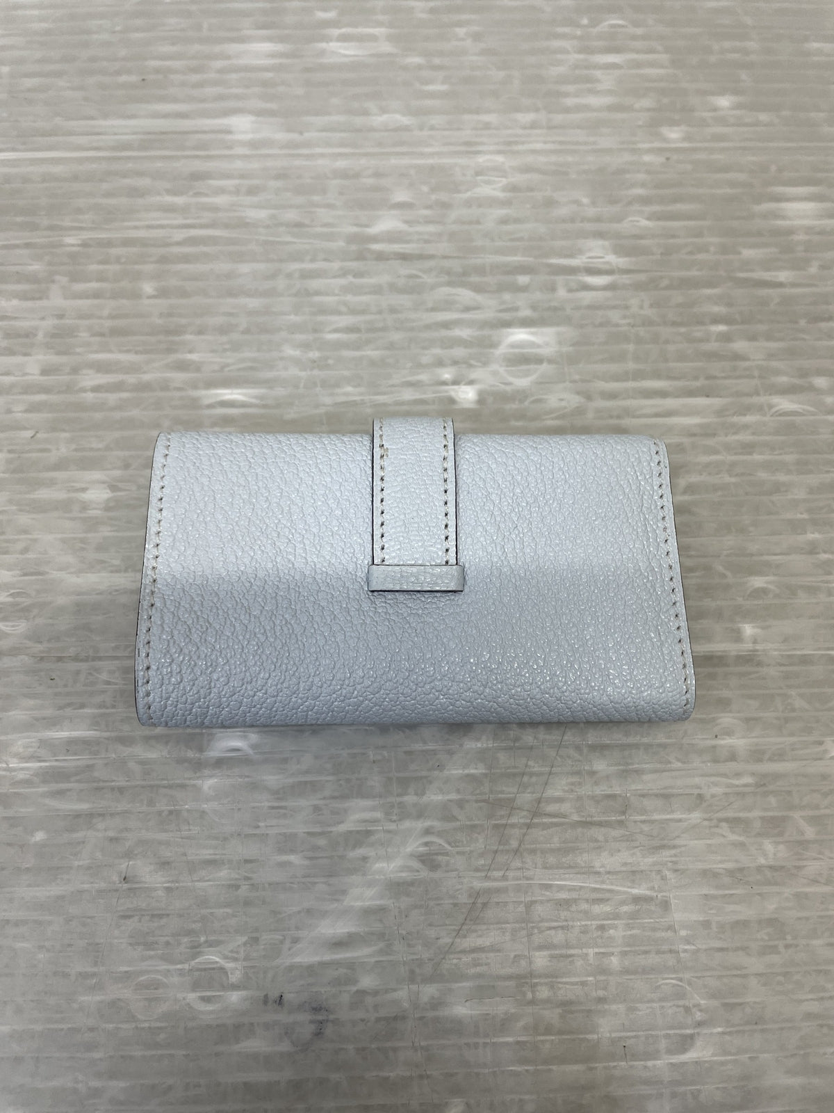 HERMES 22年 U刻印 ベアン 4連キーケース ブルーブリュム