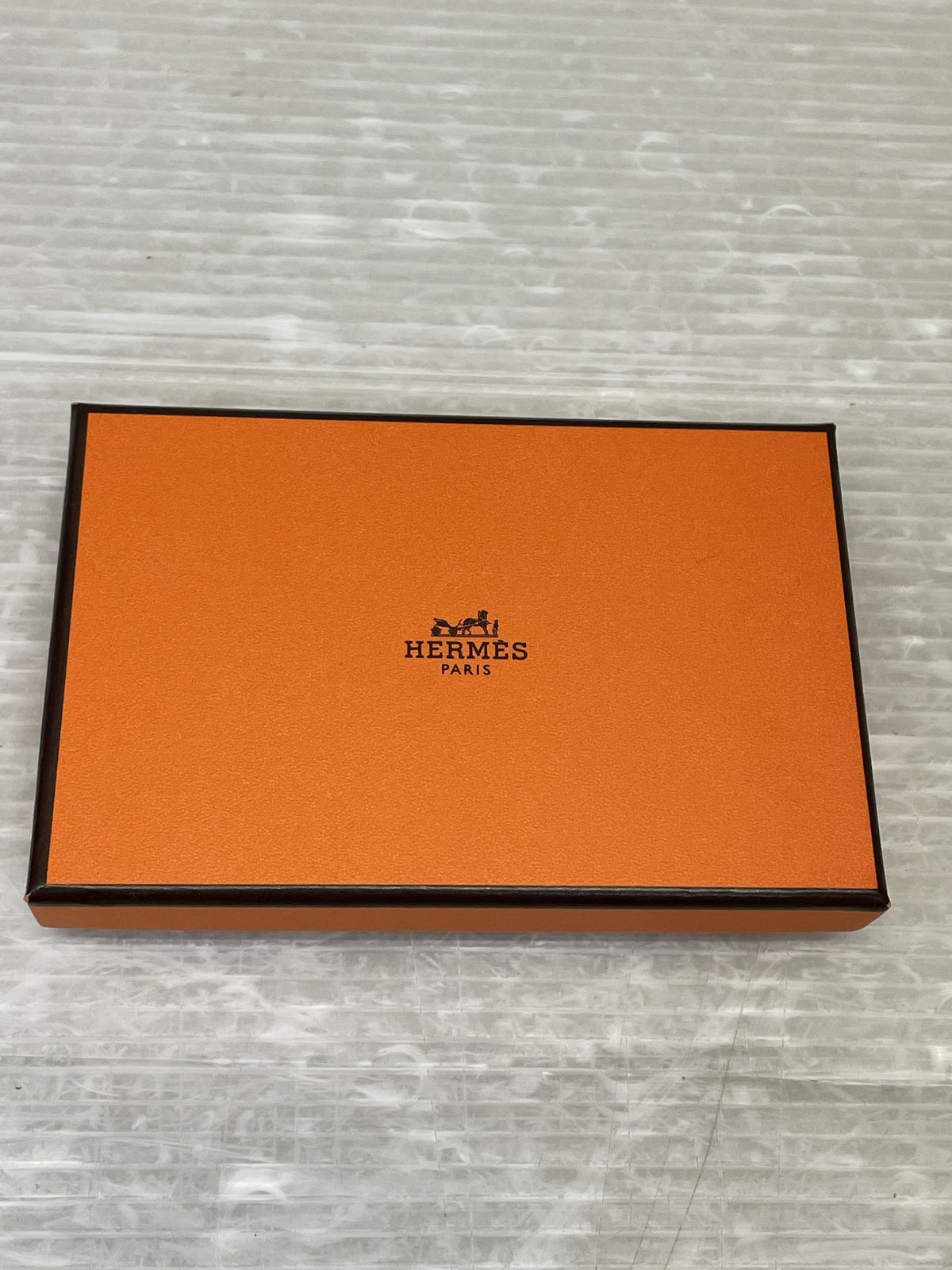 HERMES 22年 U刻印 ベアン 4連キーケース ブルーブリュム