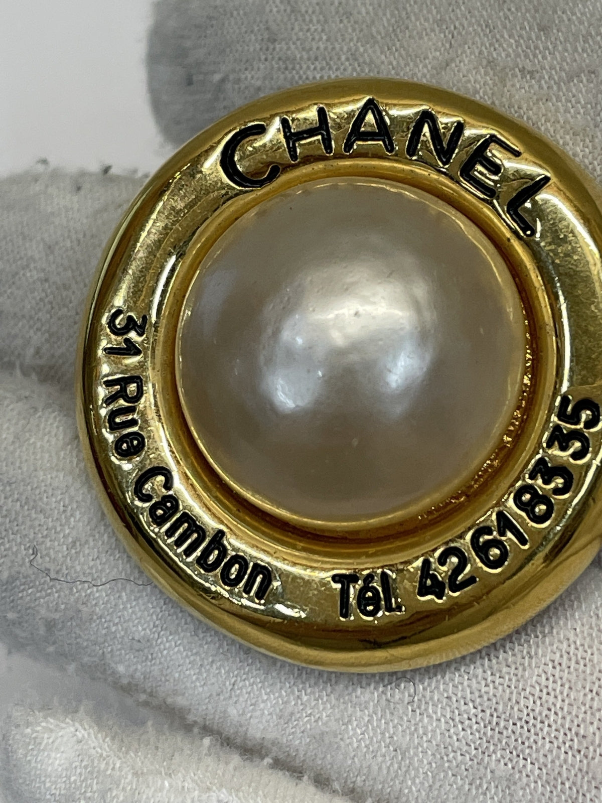 CHANEL 31 Rue Cambon フェイクパール イヤリング