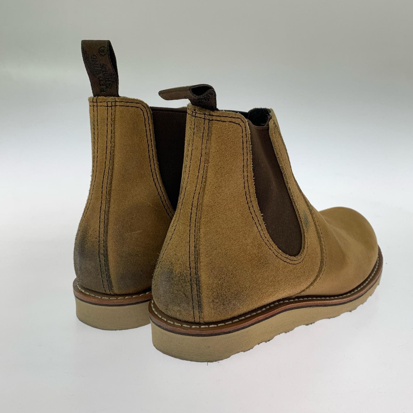 ブーツ RED WING スウェード サイドゴアブーツ 9 ベージュ 27cm (US9 UK8 1/2 EU44) ベージュ