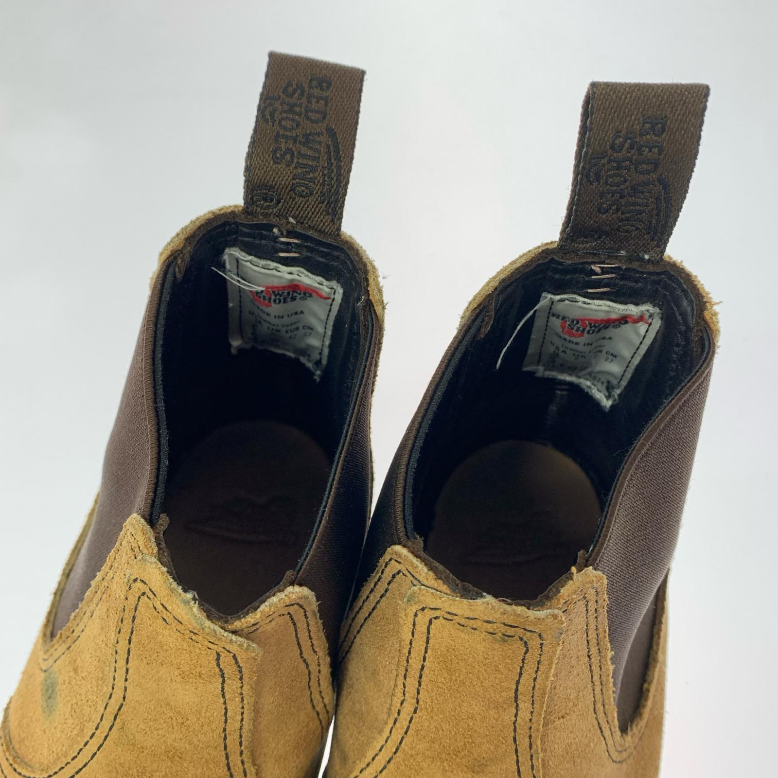 ブーツ RED WING スウェード サイドゴアブーツ 9 ベージュ 27cm (US9 UK8 1/2 EU44) ベージュ