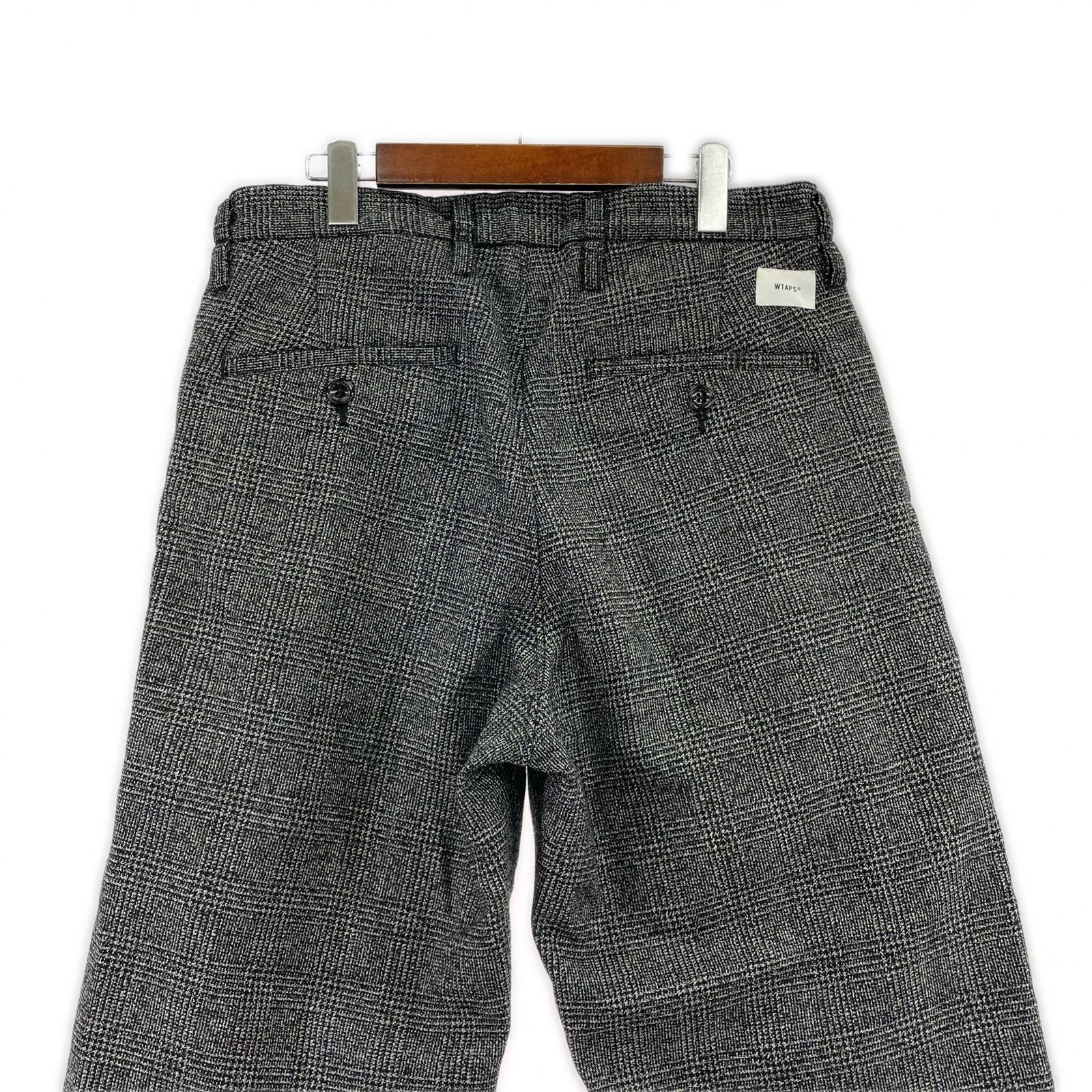 パンツ TUCTROUSERS WOOL TWEES TEXTILE/サイズL ブラック