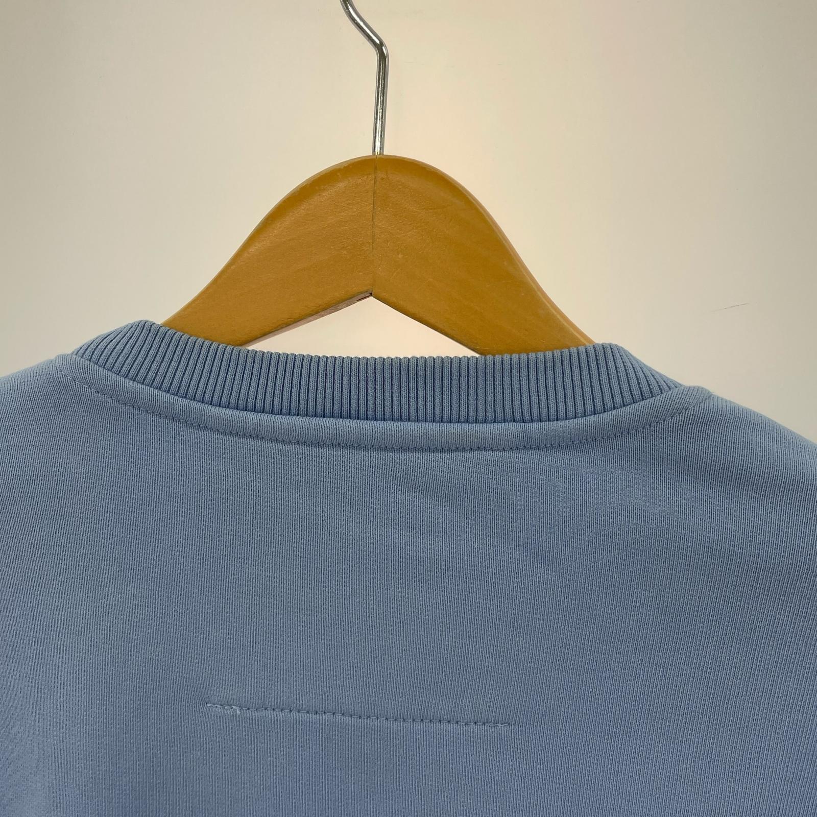 スウェット SLIM FIT ロゴプリントスウェット BMJ0HA3YAC (S) S ブルー