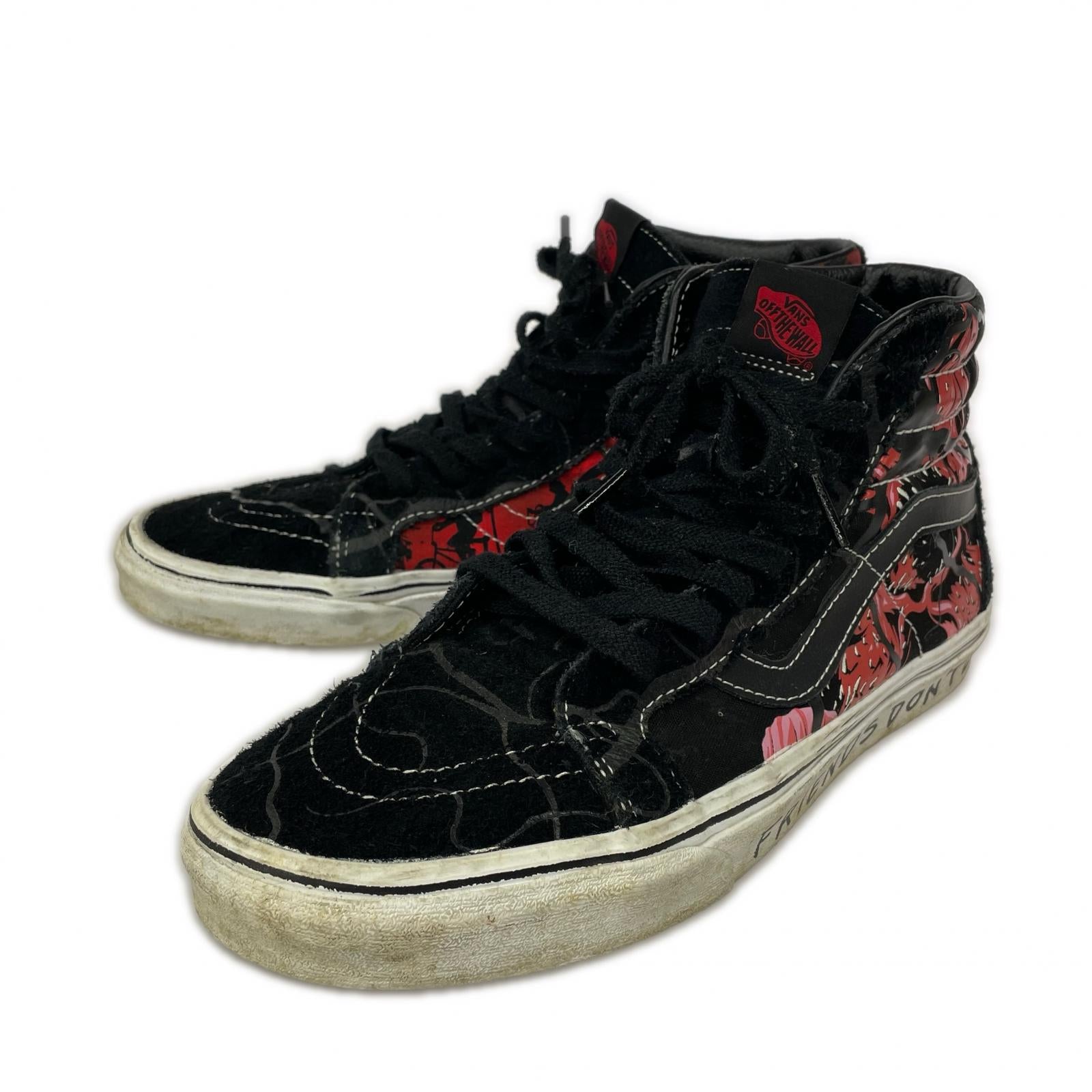 スニーカー Sk8-Hi Reissue (28cm) ブラック×レッド 28cm (US10 UK9 1/2 EU46) ブラック