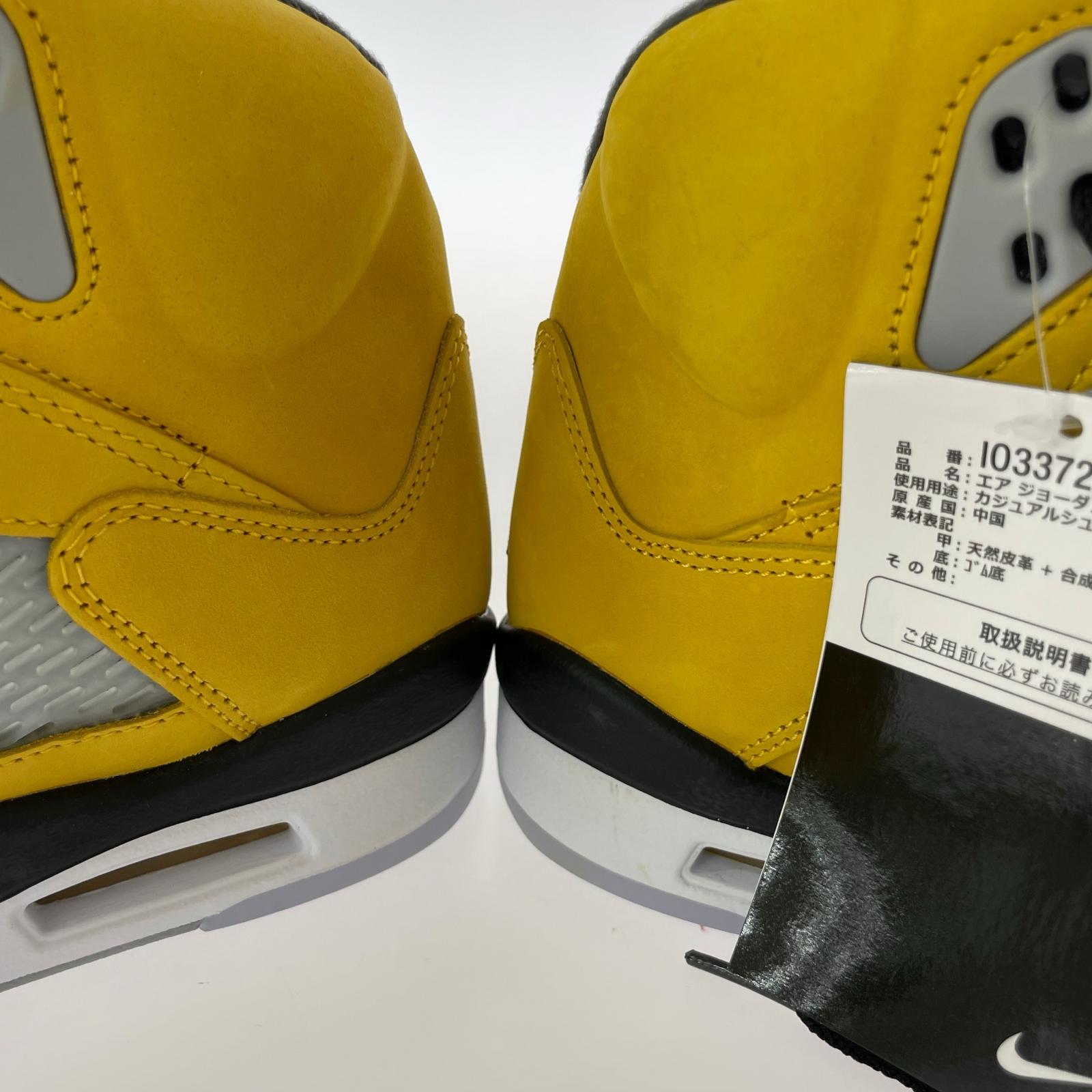 スニーカー AIR JORDAN 5 RETRO/黄/27cm 27cm (US9 UK8 1/2 EU44) イエロー