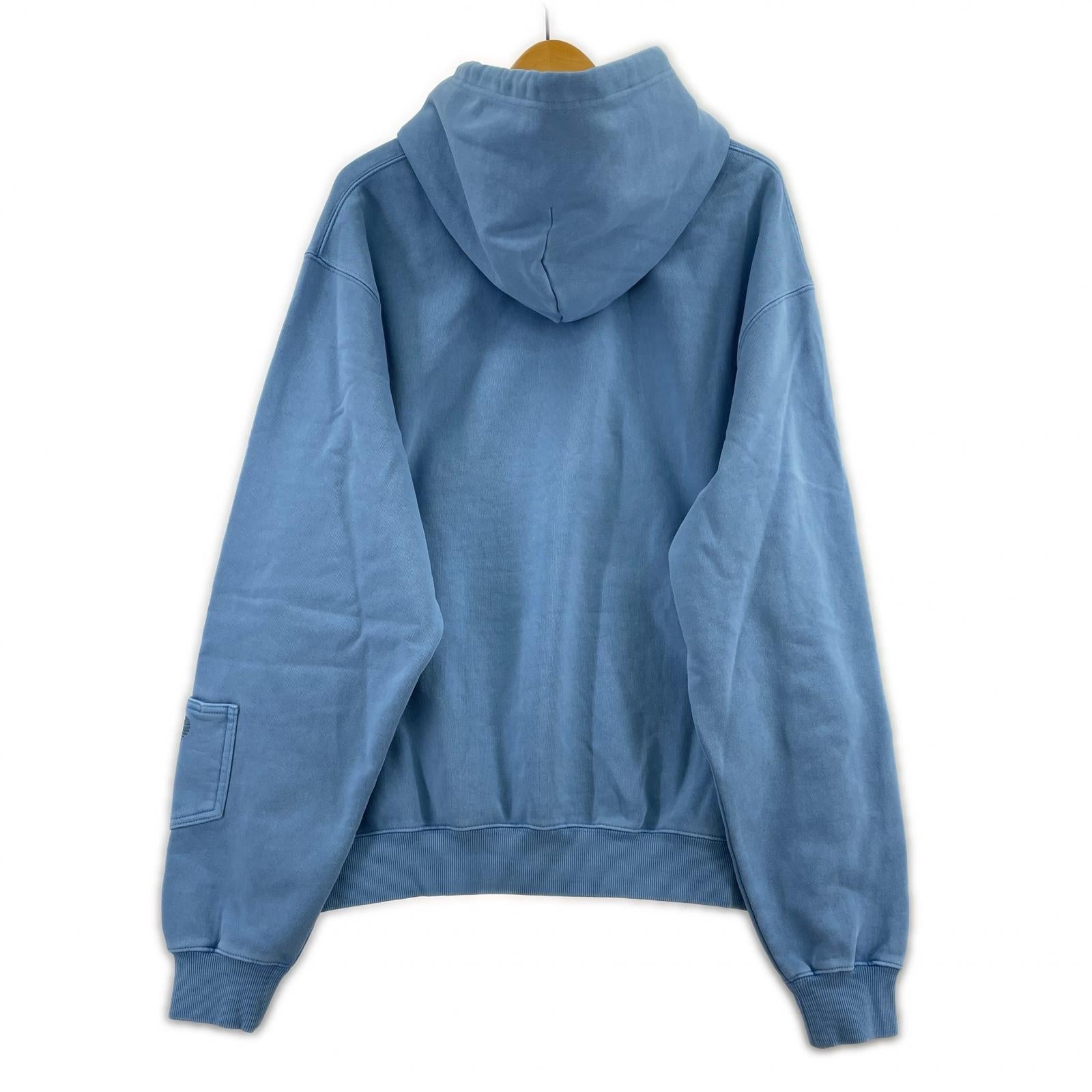 パーカー INVINCIBLE/PIGMENT DYED/水色 M