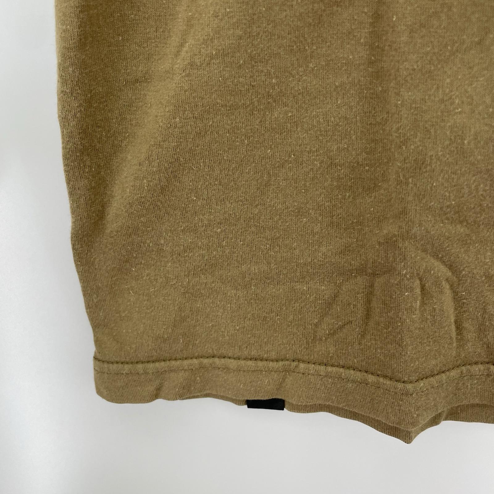 長袖Tシャツ L/S ロゴプリントTEE 茶 (L) L ブラウン