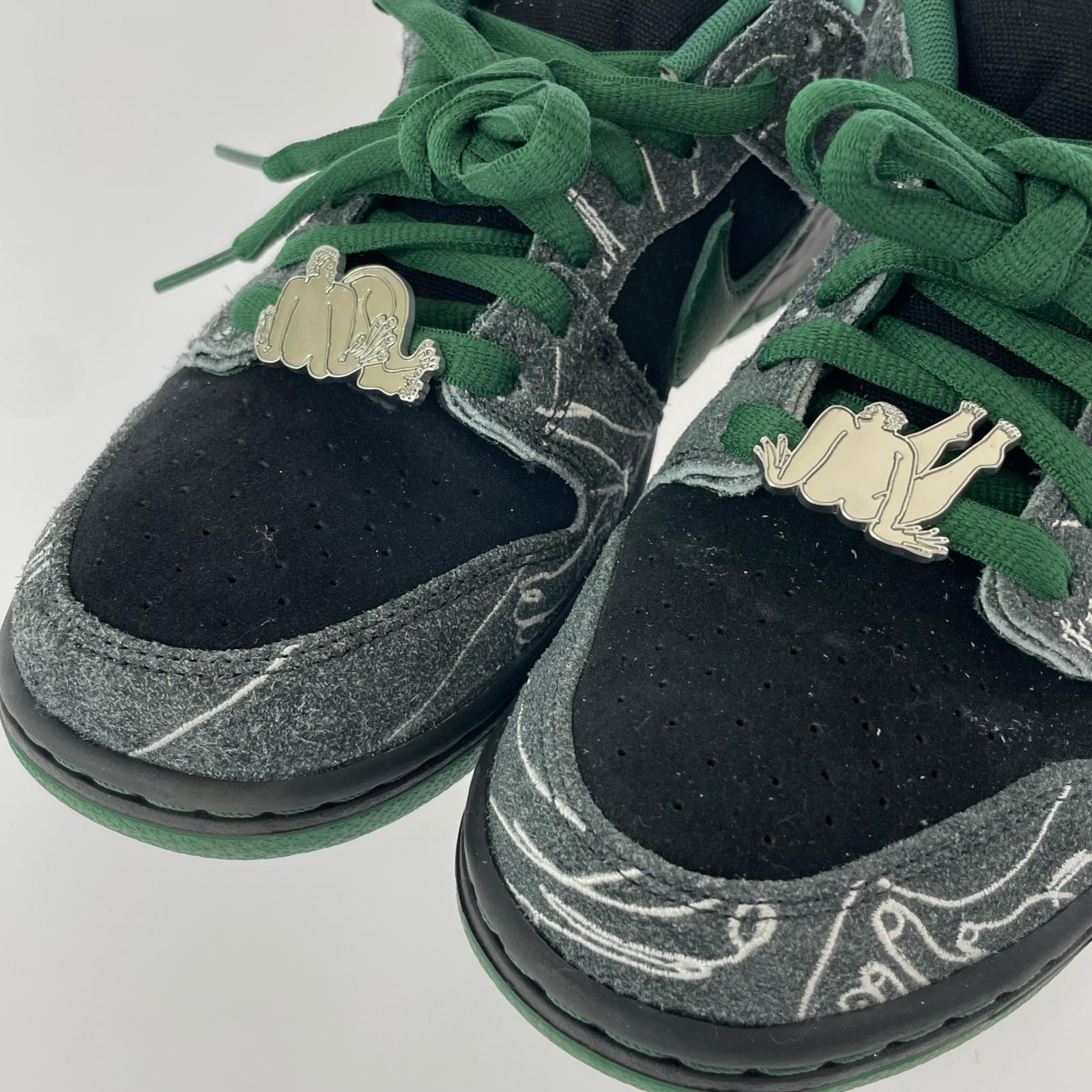 スニーカー ×There Skateboards Dunk Low Pro グリーン 26.5cm (US8 1/2 UK8 EU43)