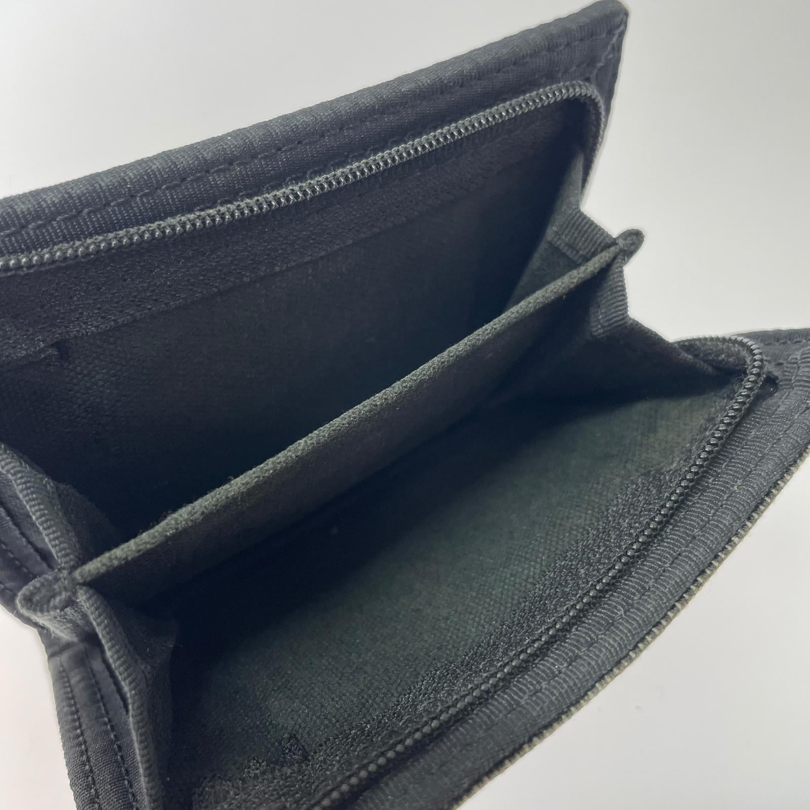 コンパクトウォレット SMOKY WALLET 二つ折り ブラック ブラック