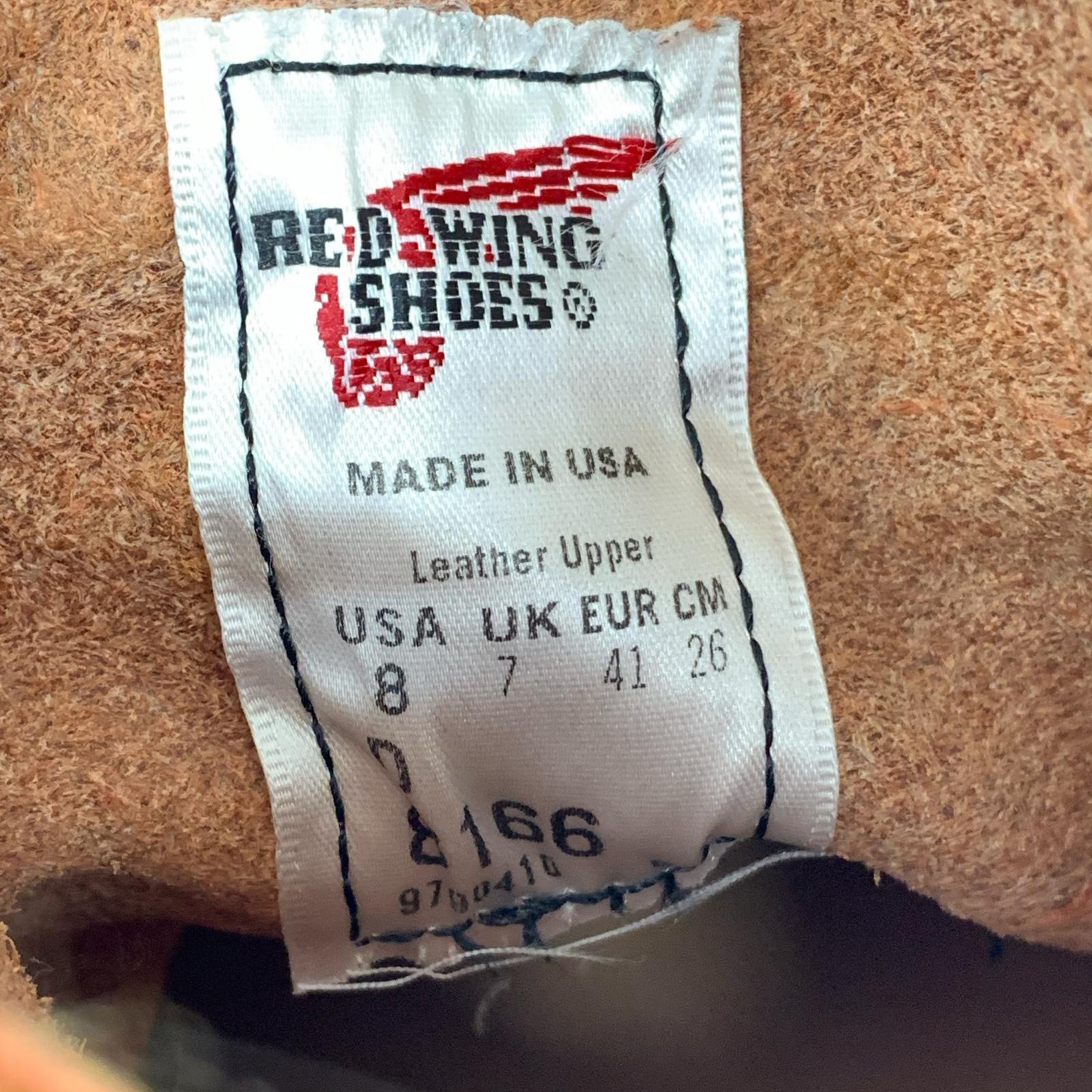 ブーツ 08166-2 USA製 Irish Setter ORO RUSSET 26cm (US8 UK7 1/2 EU42)