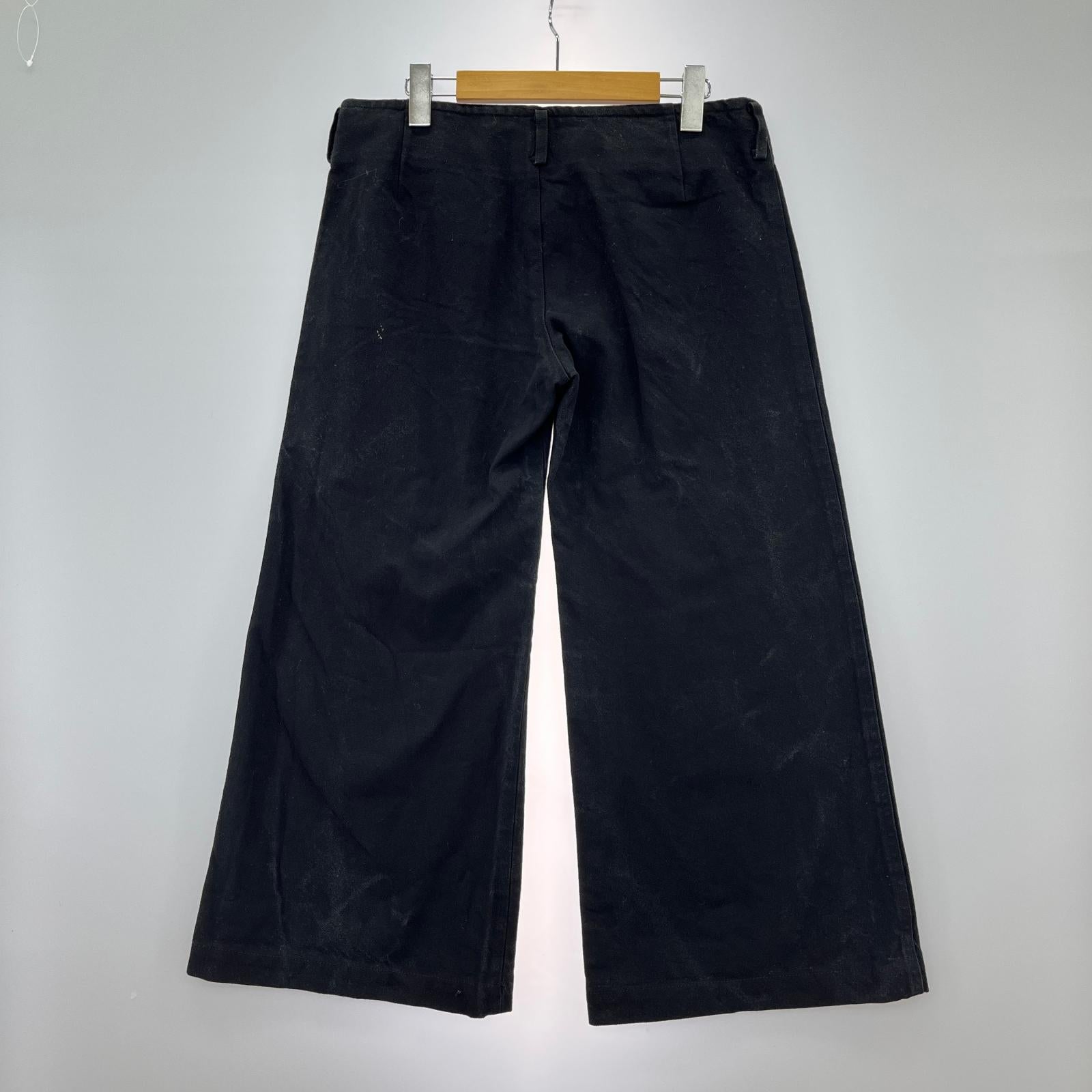 パンツ Painted Stripe Wide Pants 黒 (M) M ブラック