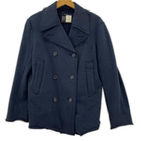 ジャケット Cotton Cut Off Pea Coat 紺 (S) S ネイビー