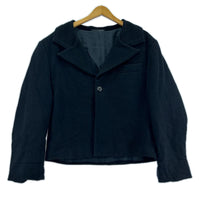 ジャケット 80s POUR HOMME 丸文字タグ Short Jacket (S) S ブラック
