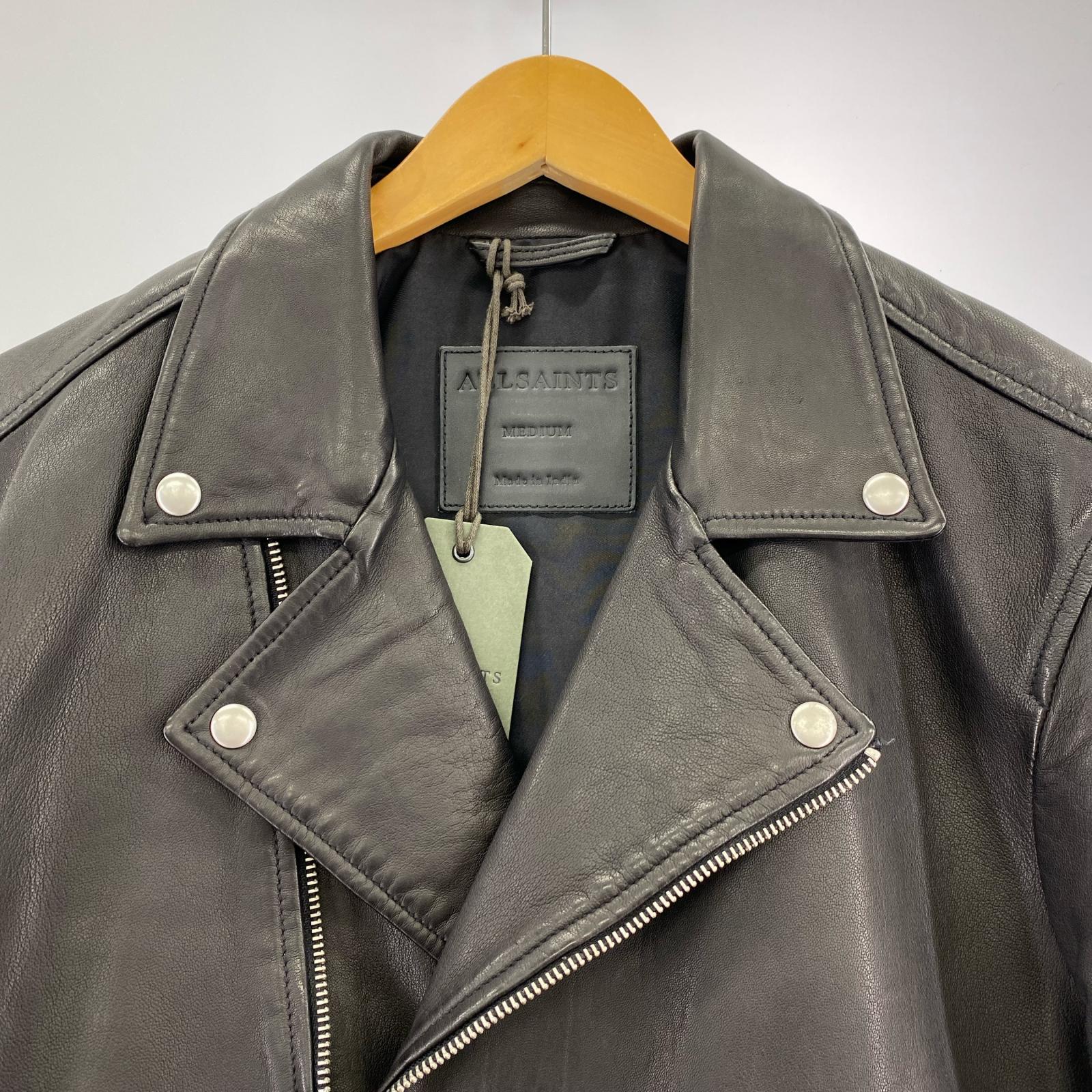 ジャケット TYSON BIKER ダブルライダース BLK (M) M ブラック