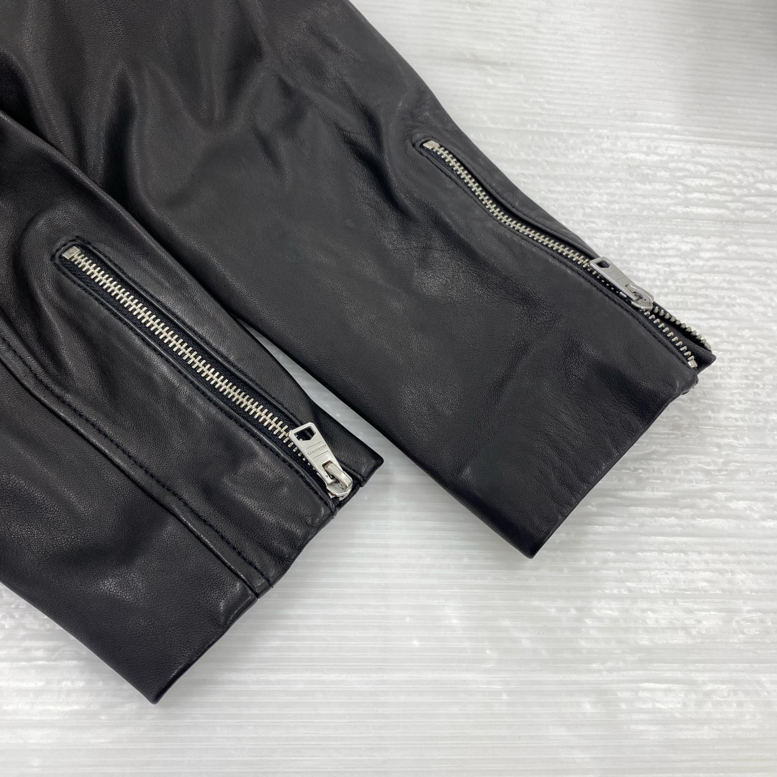 ジャケット TYSON BIKER ダブルライダース BLK (M) M ブラック