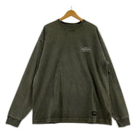 長袖Tシャツ PIGMENT DYED CREWNECK LS L カーキ