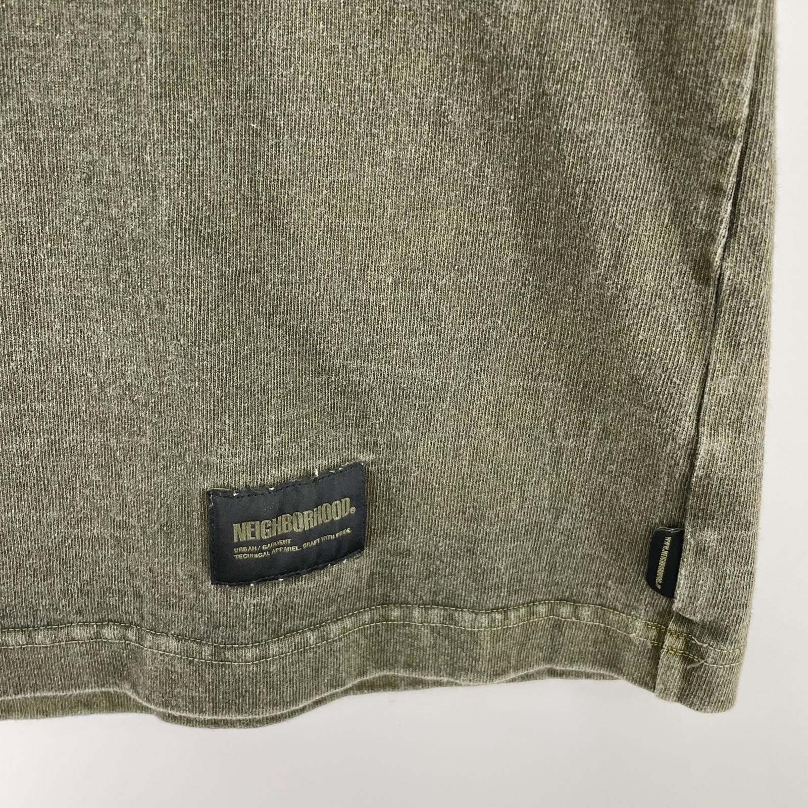 長袖Tシャツ PIGMENT DYED CREWNECK LS L カーキ