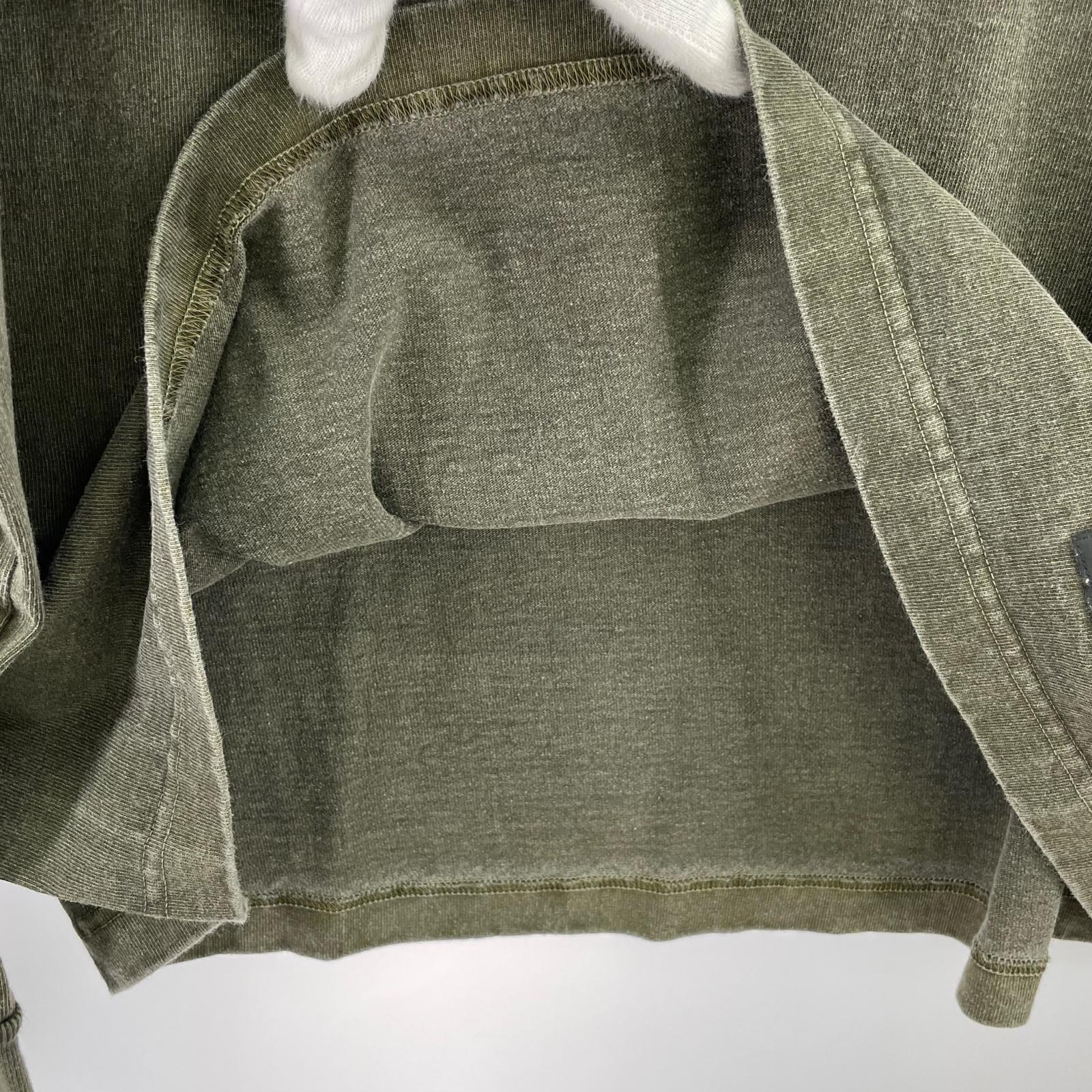 長袖Tシャツ PIGMENT DYED CREWNECK LS L カーキ