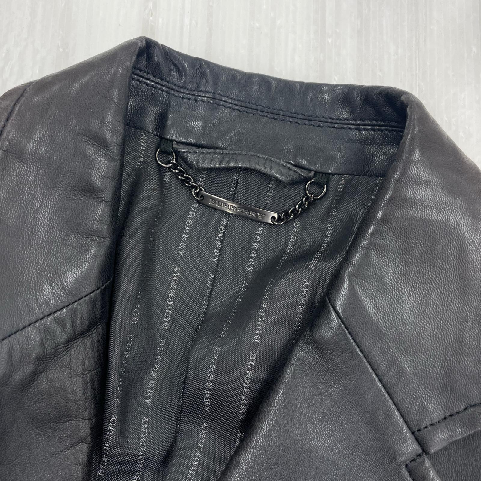 テーラードジャケット レザー ブラック(M) M ブラック