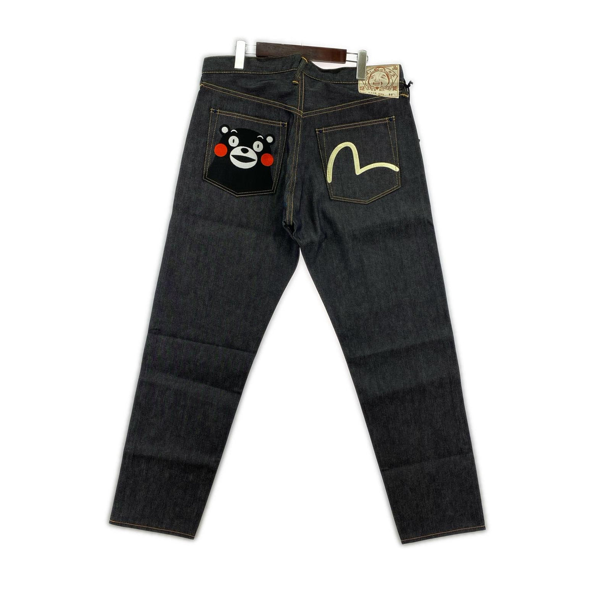 デニムパンツ EVISU Lot.5500 くまモン デニムパンツ W38 ブラック