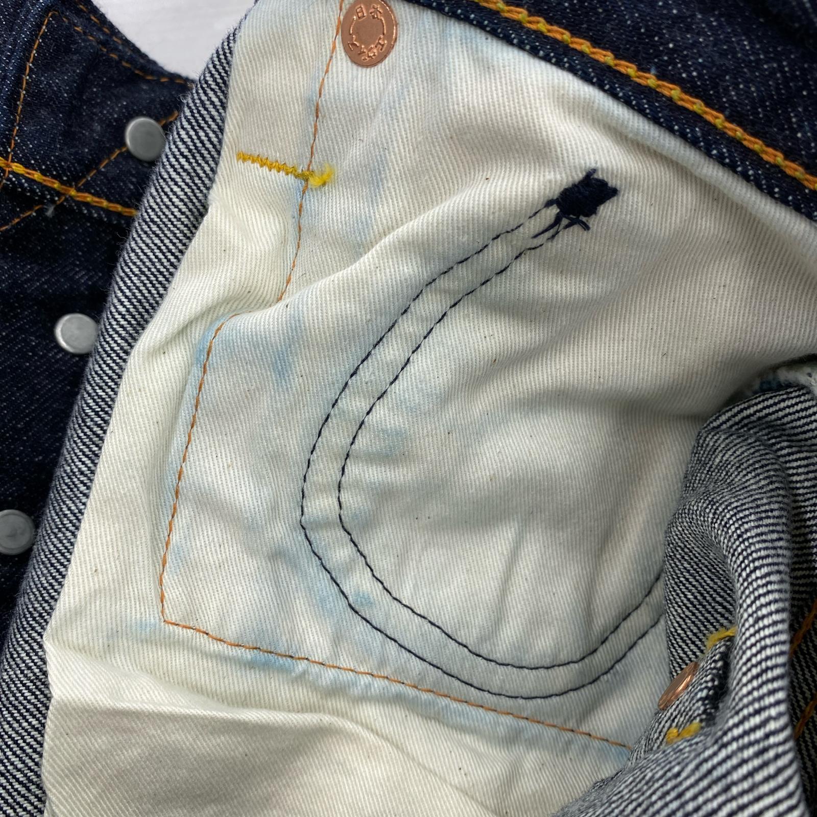 デニムパンツ EVISU NO.2 Lot.2000T くまモン デニムパンツ W42