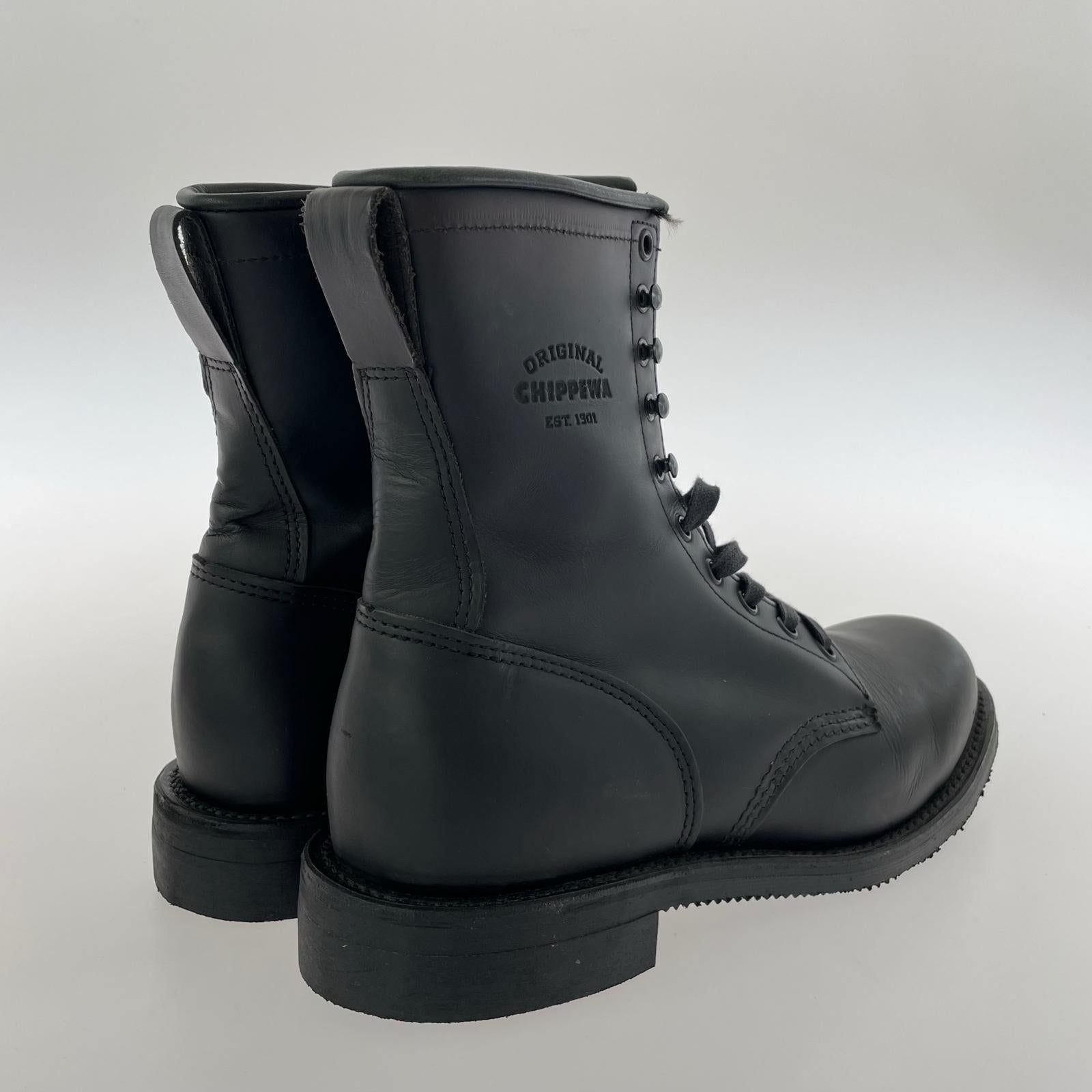 ブーツ Chippewa SERVICE BOOTS 27.0 黒 27cm (US9 UK8 1/2 EU44) ブラック