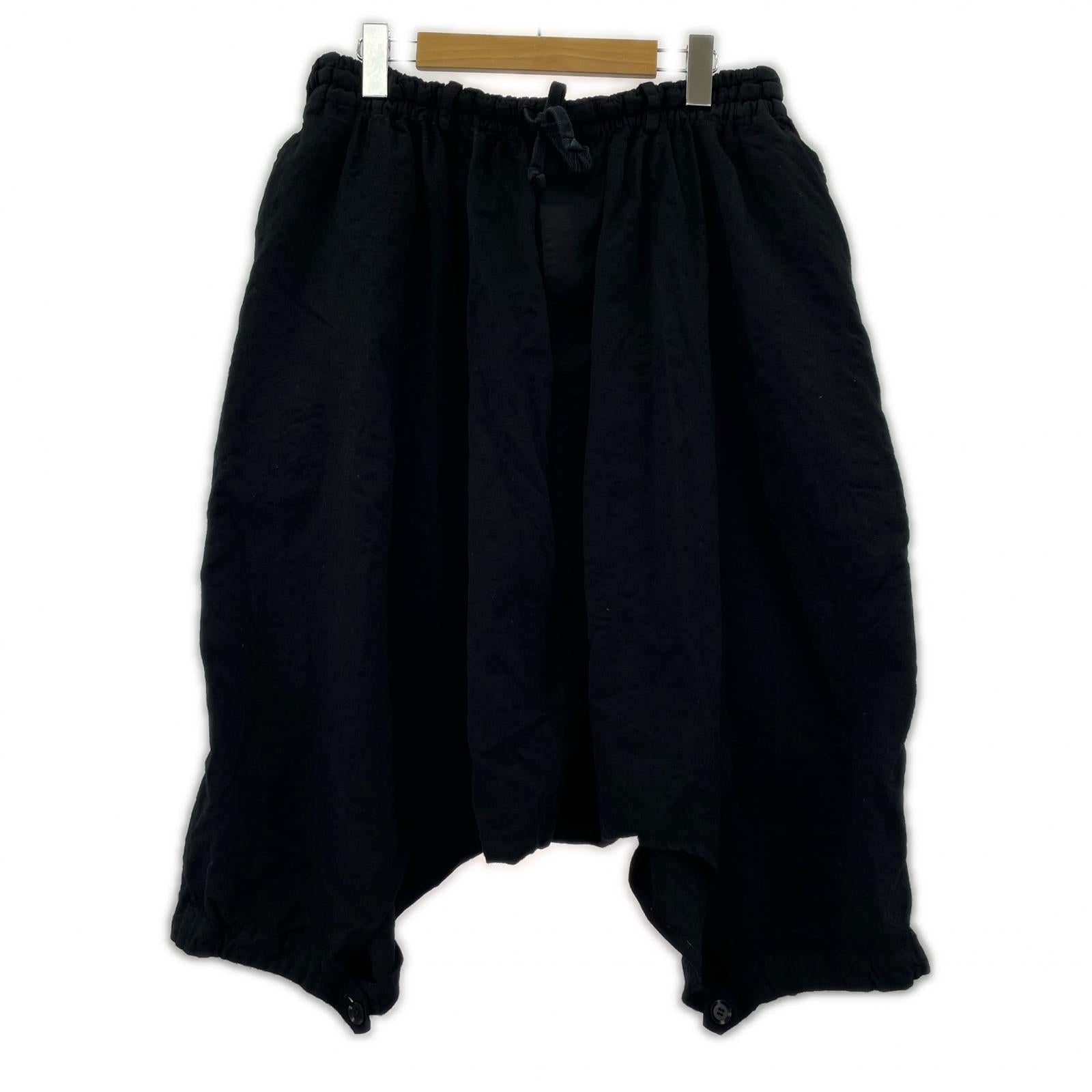 ショートパンツ WOOL SAROUEL PANTS 黒(3) 3 ブラック